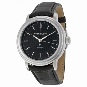 Raymond Weil Maestro Black Dial 38 Hour Power Reserve Automatic Men's Watch 2851-STC-20001