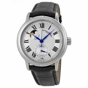 Raymond Weil Maestro Automatic Moon Phase Leather Men's Watch 2839-STC-00659