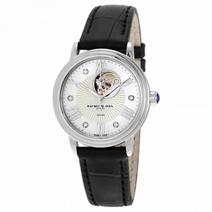 Raymond Weil Maestro Mother of Pearl Dial Stainless Steel Leather Ladies Watch 2627-STC-00965