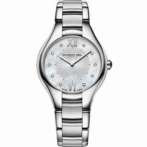 Raymond Weil Noemia Mother of Pearl Diamond Dial Ladies Watch 5127-STS-00985