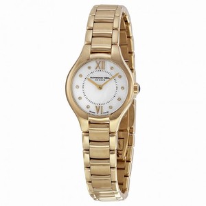 Raymond Weil Noemia Mother of Pearl Diamond Dial Yellow Gold PVD Steel Ladies Watch 5124-P-00985