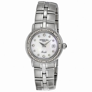 Raymond Weil Parsifal Mother of Pearl Diamond Ladies Watch 9441-STS-97081