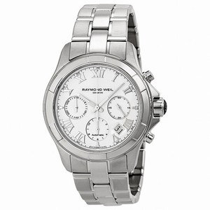 Raymond Weil Parsifal White Dial Stainless Steel Men's Watch 7260-ST-00308