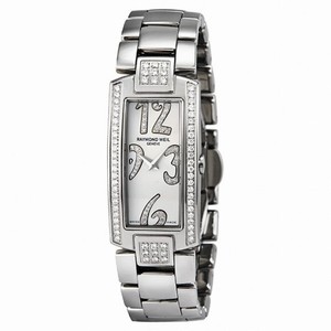 Raymond Weil Shine Diamond Stainless Steel with Black Strap Ladies Watch 1500-ST2-05383