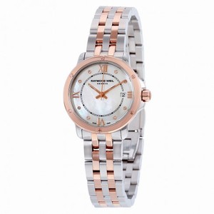 Raymond Weil Tango Mother of Pearl Diamond Dial Two-tone Ladies Watch 5391-SB5-00995