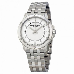 Raymond Weil Tango White Dial Stainless Steel Men's Watch 5591-ST-30001