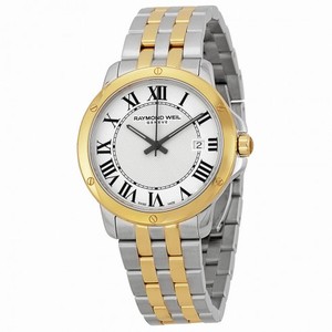 Raymond Weil Tango White Dial Two-Tone Steel With Gold PVD Men's Watch 5591-STP-00300
