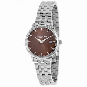 Raymond Weil Toccata Brown Dial Stainless Steel Ladies Watch 5988-ST-70001
