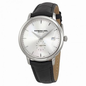 Raymond Weil Toccata Silver Dial Black Leather Men's Watch RW-5484-STC-65001
