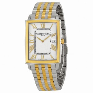 Raymond Weil Tradition White Dial Two Tone Stainless Steel Men's Watch 5456-STP-00308