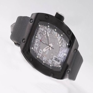 Richard Mille RM2009 RM005 Mens 39x48mm Black Cow Leather Strap Watch