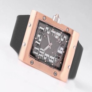 Richard Mille RM2009 RM016 Black Dial 37x50mm Stainless Steel Case Watch