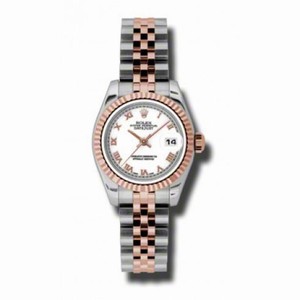 Rolex Lady Datejust White Dial Automatic Stainless Steel w/ 18kt Rose Gold Ladies Watch 179171WRJ