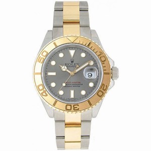 Rolex Yachtmaster Grey Index Dial Oyster Bracelet Two Tone Men's Watch 16623GYSO