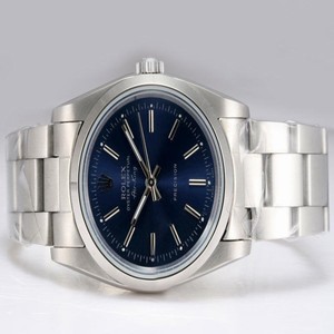 Rolex Air-King 114200 36mm Blue Dial Silver Stainless Steel Strap Watch