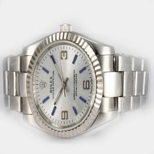 Rolex Air-King 118239 Round Silver Stainless Steel Strap Watch