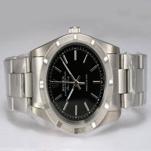 Rolex Air-King 14000 Round Silver Stainless Steel Strap Mens Watch