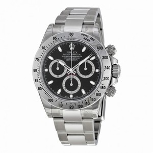 Rolex Cosmograph Daytona Black Index Dial Oyster Bracelet Men's Watch 116520BKSO