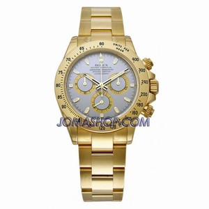 Rolex Cosmograph Daytona Grey Index Dial 18k Yellow Gold Oyster Bracelet 18k Yellow Gold Men's Watch 116528GYSO