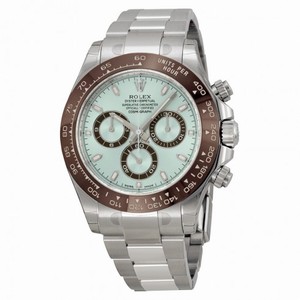 Rolex Cosmograph Daytona Ice Blue Dial Platinum Rolex Oyster Automatic Men's Watch 116506IBLSO