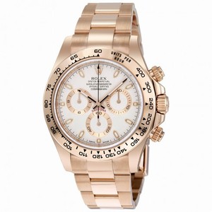 Rolex Cosmograph Daytona Ivory Dial 18K Everose Gold Rolex Oyster Automatic Men's Watch 116505IVSO