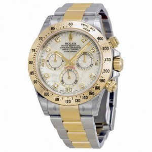 Rolex Cosmograph Daytona Mother of Pearl Diamond Dial Oyster Bracelet Watch 116523MDO