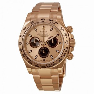 Rolex Cosmograph Daytona Rose Champagne Dial 18k Rose Gold Bracelet Men's Watch 116505PSO