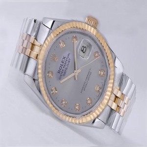 Rolex Datejust 116233 36mm Stainless Steel Case Grey Dial Watch