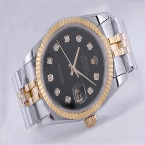 Rolex Datejust 116233 Black Dial Round Stainless Steel Case Watch