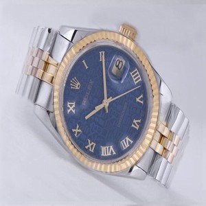 Rolex Datejust 116233 Blue Dial Stainless Steel with 18k Gold Bezel Automatic Watch