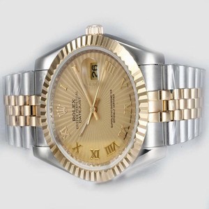 Rolex Datejust 116233 Gold Dial Stainless Steel Case Stainless Steel with 18k Gold Bezel Watch