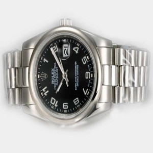 Rolex Datejust 116233 Man:36mm / Lady:26mm Black Dial Silver Stainless Steel Strap Watch