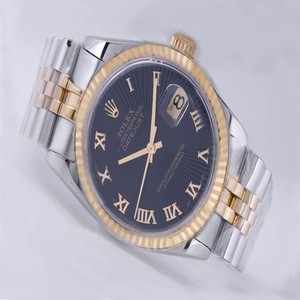 Rolex Datejust 116233 Silver 18k Gold Strap Mens Round Watch
