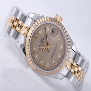 Rolex Datejust 116233 Silver Rose Gold Strap 26mm Womens Watch