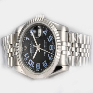 Rolex Datejust 116233 Stainless Steel Case Black Dial Round Watch
