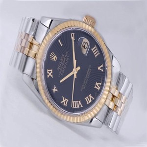 Rolex Datejust 116233 Stainless Steel with 18k Gold Bezel Stainless Steel Case Black Dial Watch