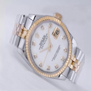 Rolex Datejust 116233 White Dial Stainless Steel with 18k Gold Bezel Watch