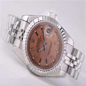 Rolex Datejust 116234 Silver Stainless Steel Strap Round Brown Dial Watch