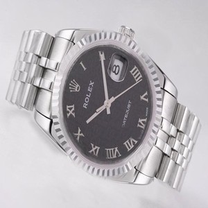 Rolex Datejust 116234 Stainless Steel Bezel Black Dial Silver Stainless Steel Strap Watch