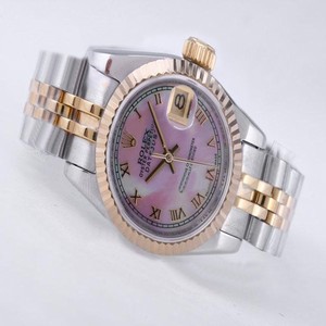 Rolex Datejust 116234 Womens 26mm Silver 18k Gold Strap Watch
