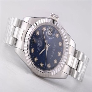 Rolex Datejust 116234BLDJ 26mm Silver Stainless Steel Strap Blue Dial Watch