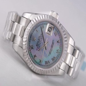 Rolex Datejust 116234WR Round Stainless Steel Case Green Dial Watch