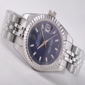 Rolex Datejust 118238 Silver Stainless Steel Strap 26mm Blue Dial Watch