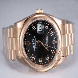 Rolex Datejust 1611 Man:36mm / Lady:26mm Automatic Black Dial Watch