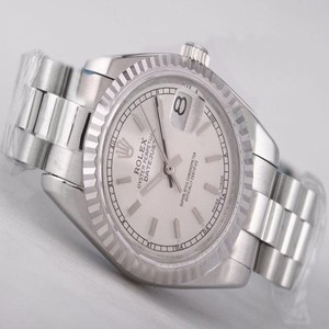 Rolex Datejust 16220 White Dial Silver Stainless Steel Strap 26mm Watch