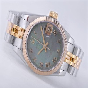 Rolex Datejust 16233 Green Dial Stainless Steel Case Round Watch