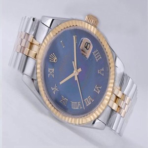 Rolex Datejust 16233 Stainless Steel Case 36mm Blue Dial Watch
