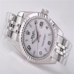 Rolex Datejust 16234 Stainless Steel Bezel White Dial Silver Stainless Steel Strap Watch
