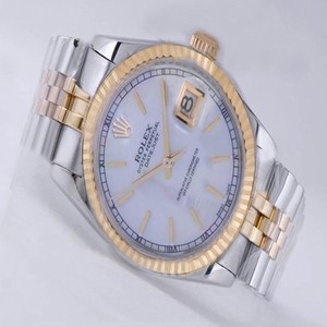 Rolex Datejust 1630 Automatic Blue Dial Stainless Steel with 18k Gold Bezel Watch