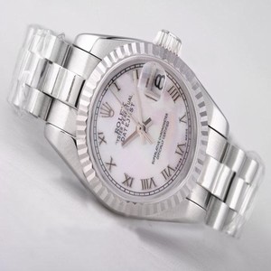 Rolex Datejust 178384 Womens Silver Stainless Steel Strap Round Watch